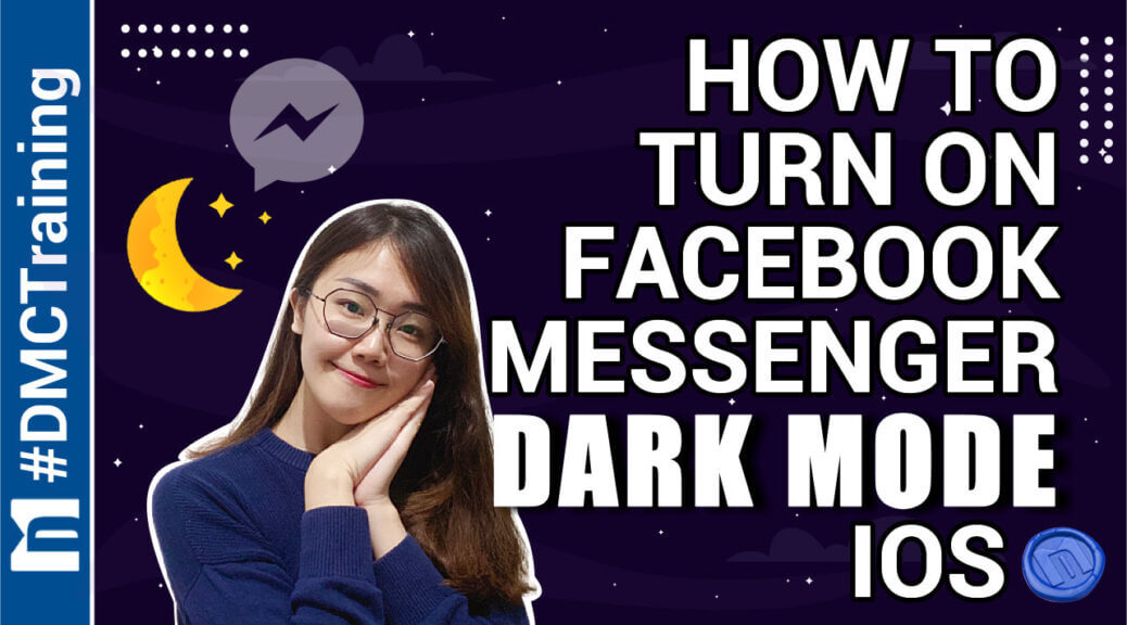 How to turn on facebook messenger dark mode IOS